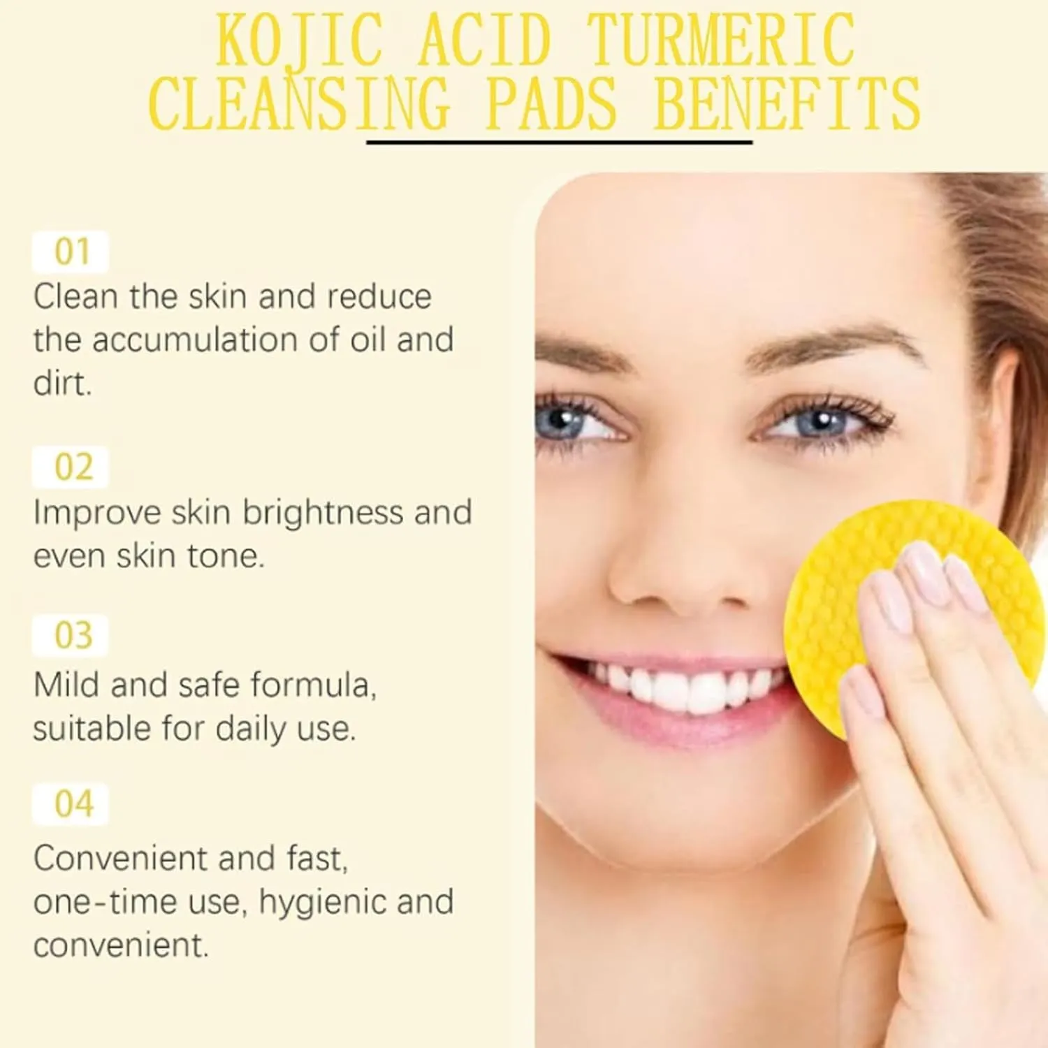 Glow Wash Turmeric Face Wash with Brush, Glow Wash, Glow Scrub, Care Turmeric Face Wash, Cleansing Pads (1Bag 150ml)