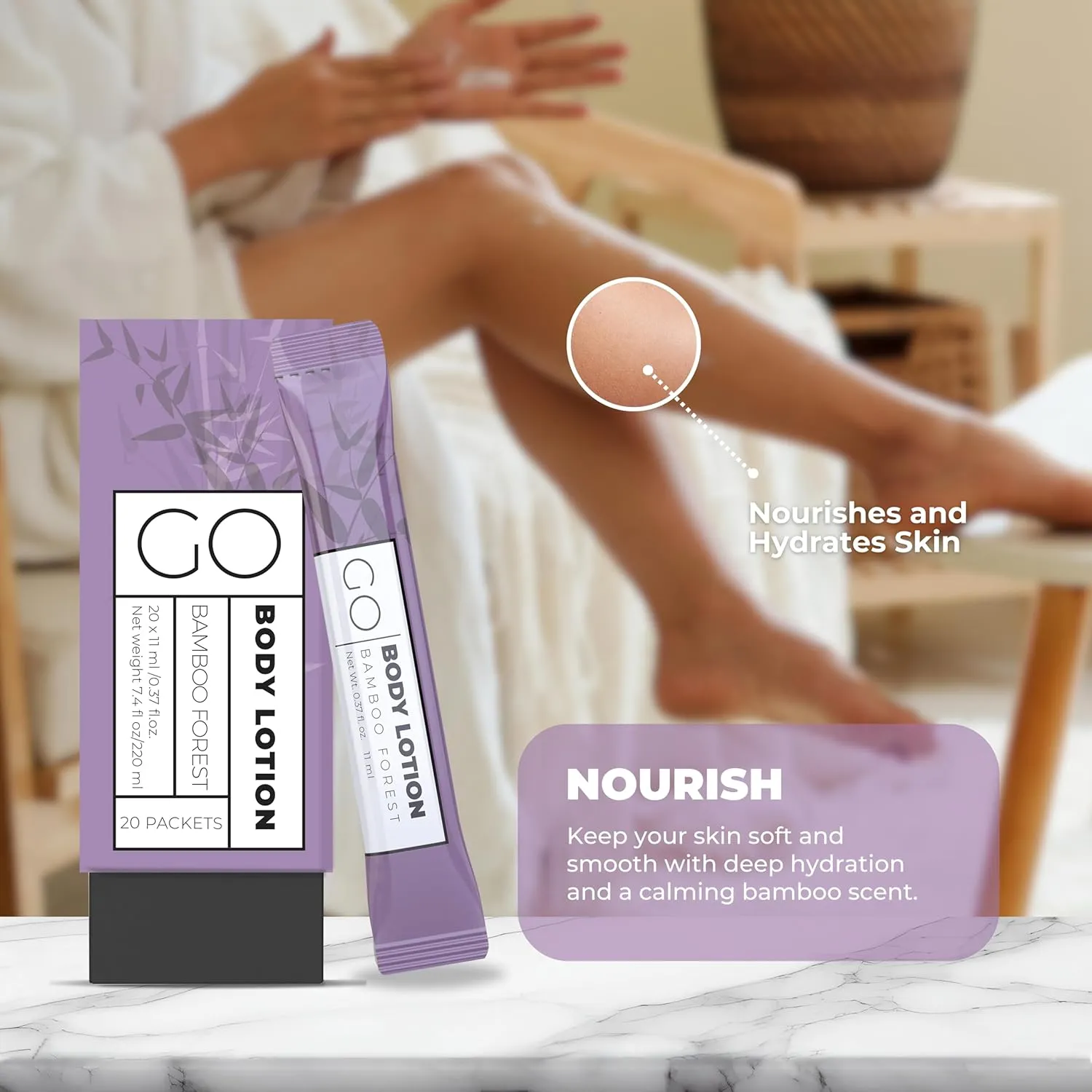 GO Essentials Travel Lotion Packets – Single Use Body and Hand Lotion for Hydrated Skin and Travel Size Toiletries - Bulk Travel Size Lotion Packets. Womens Gift Set, Homeless Supplies Bulk Lotion