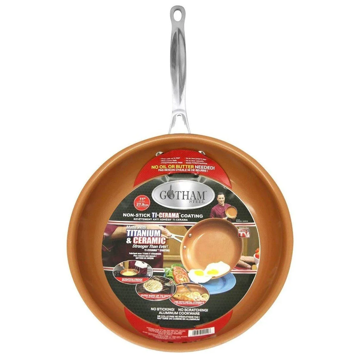 Gotham Weather-resistant Pan Non-Stick 11" Frying Set 9.5 and Steel Sale-priced