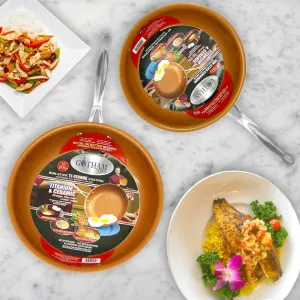 Gotham Weather-resistant Pan Non-Stick 11" Frying Set 9.5 and Steel Sale-priced