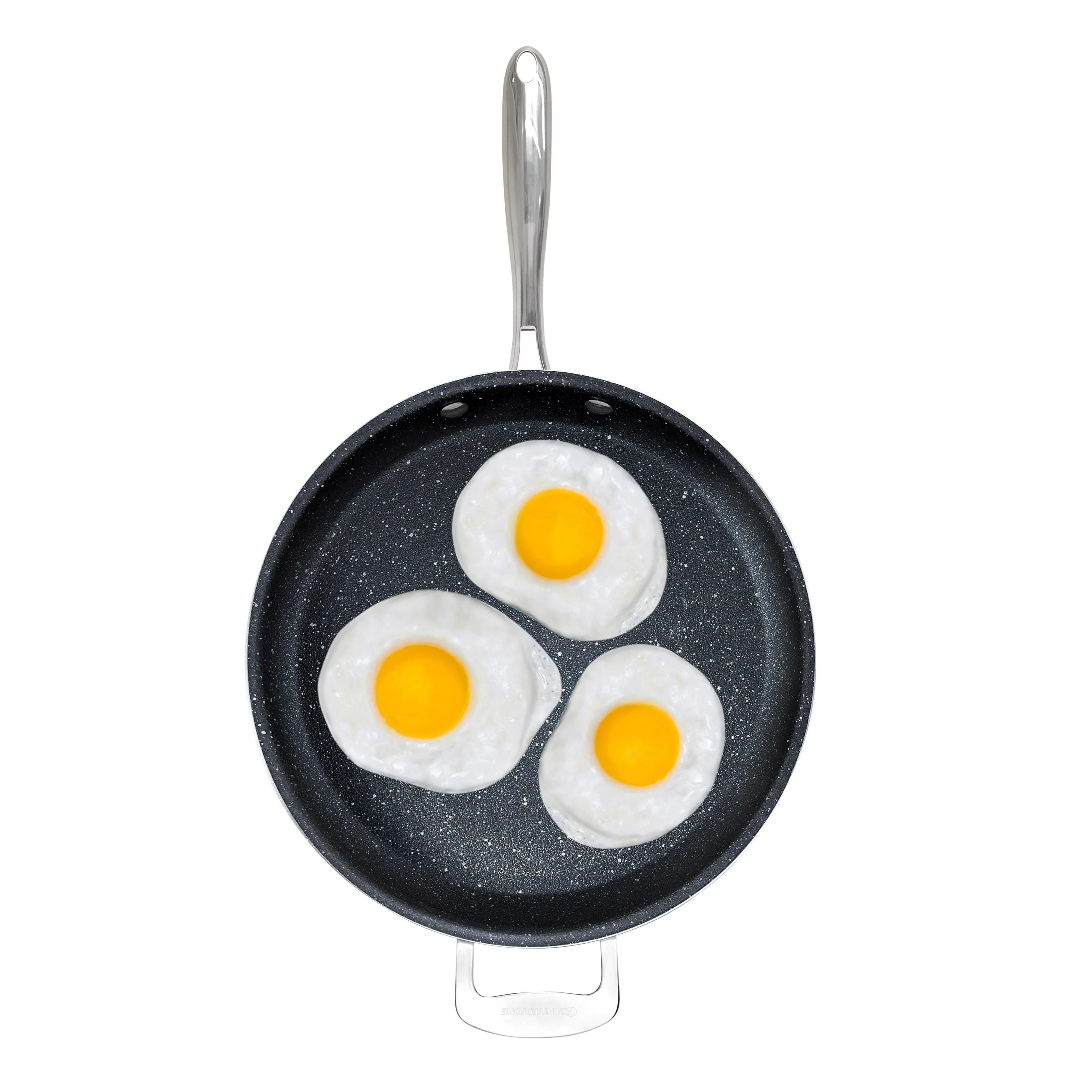 Granitestone Nonstick 14 inch Nonstick Frying Pan, Family Sized Open Skillet