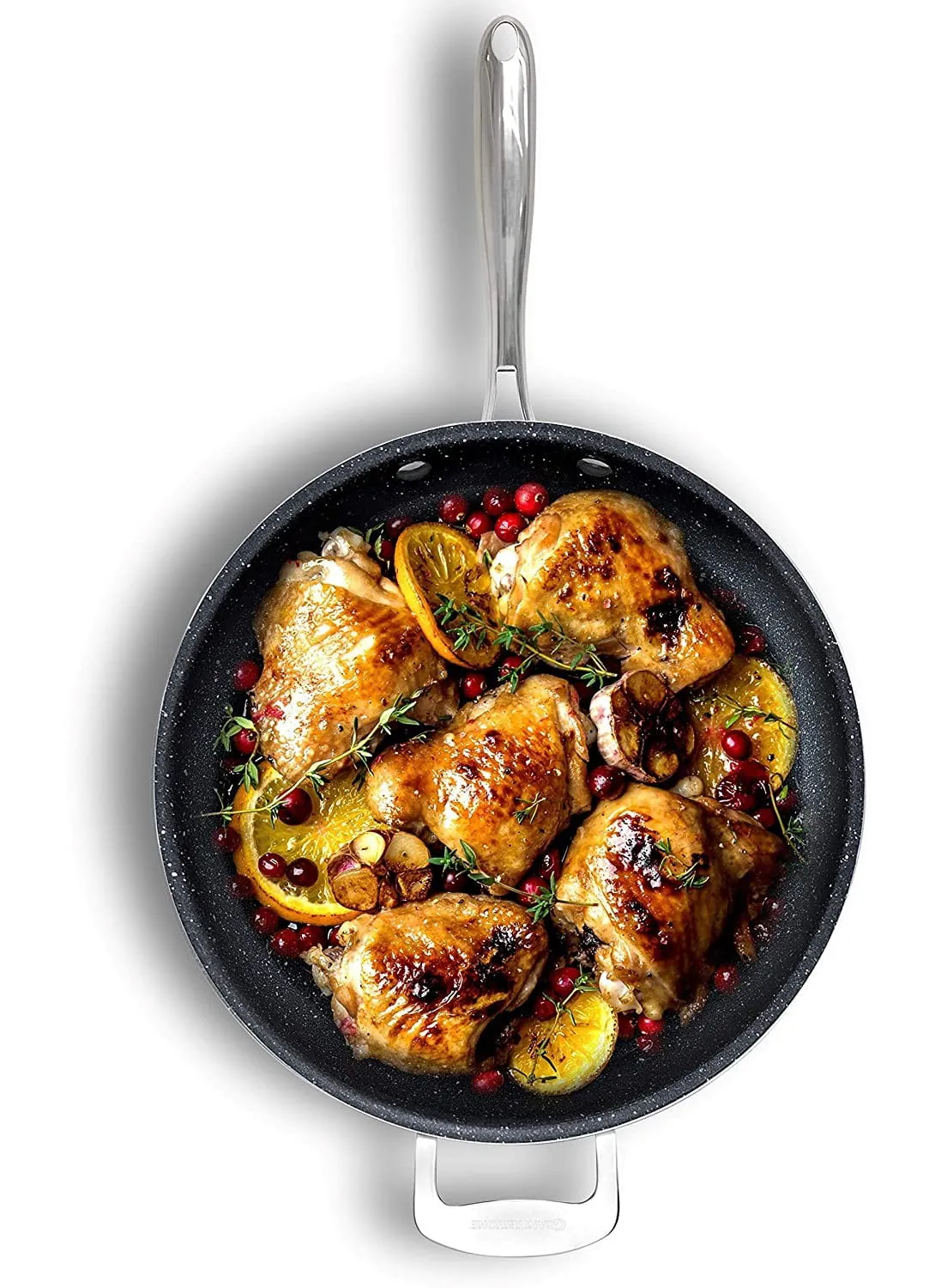 Granitestone Nonstick 14 inch Nonstick Frying Pan, Family Sized Open Skillet