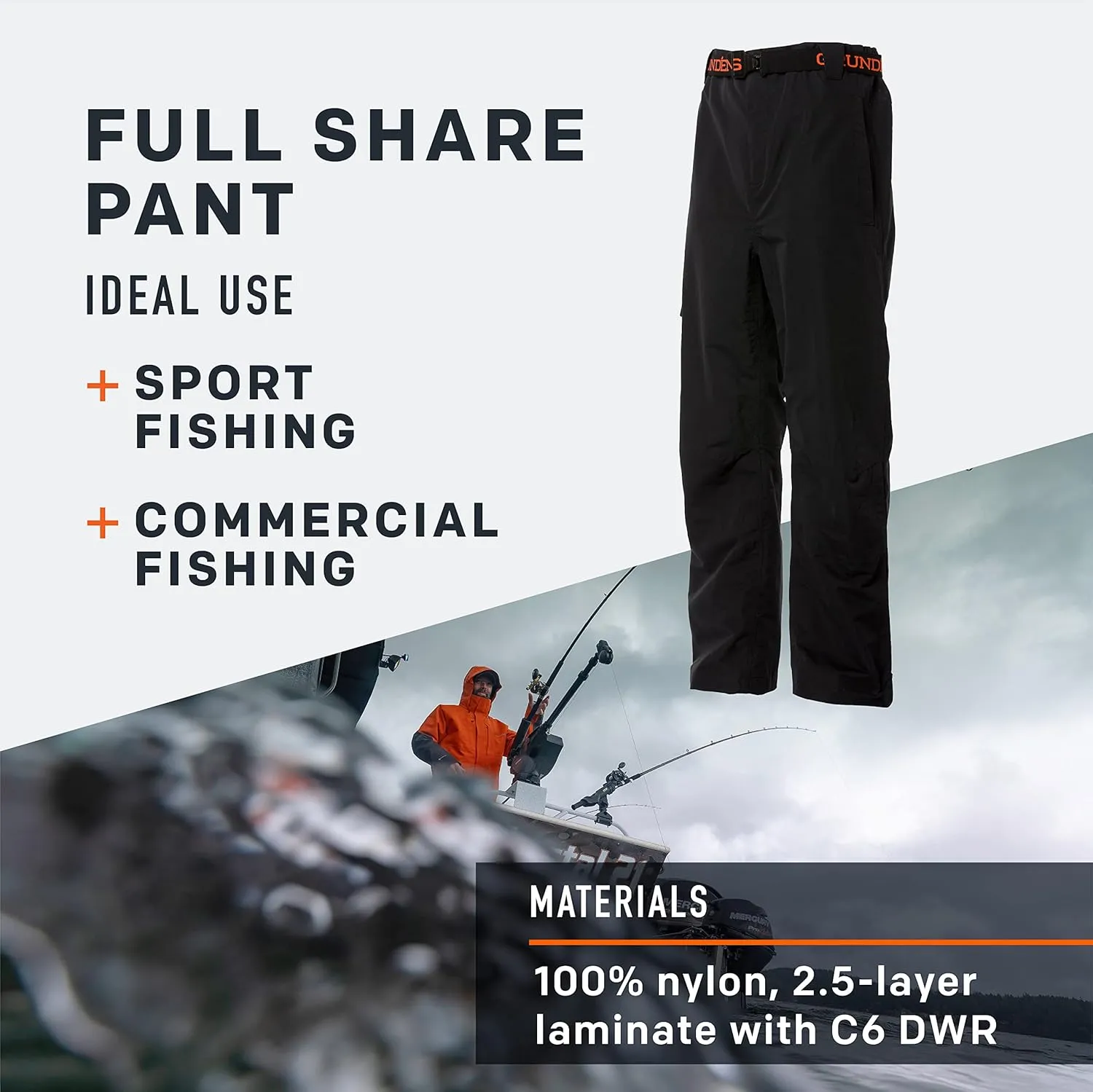 Grundéns Men’s Full Share Pant | Waterproof, Breathable