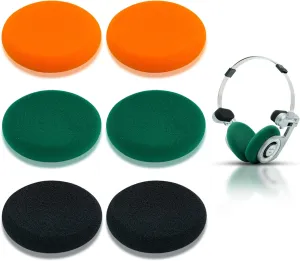 GVOEARS Replacement Cushion Earpads for Koss Portapro Headphones 3 Pairs (Black&Orange&Green)