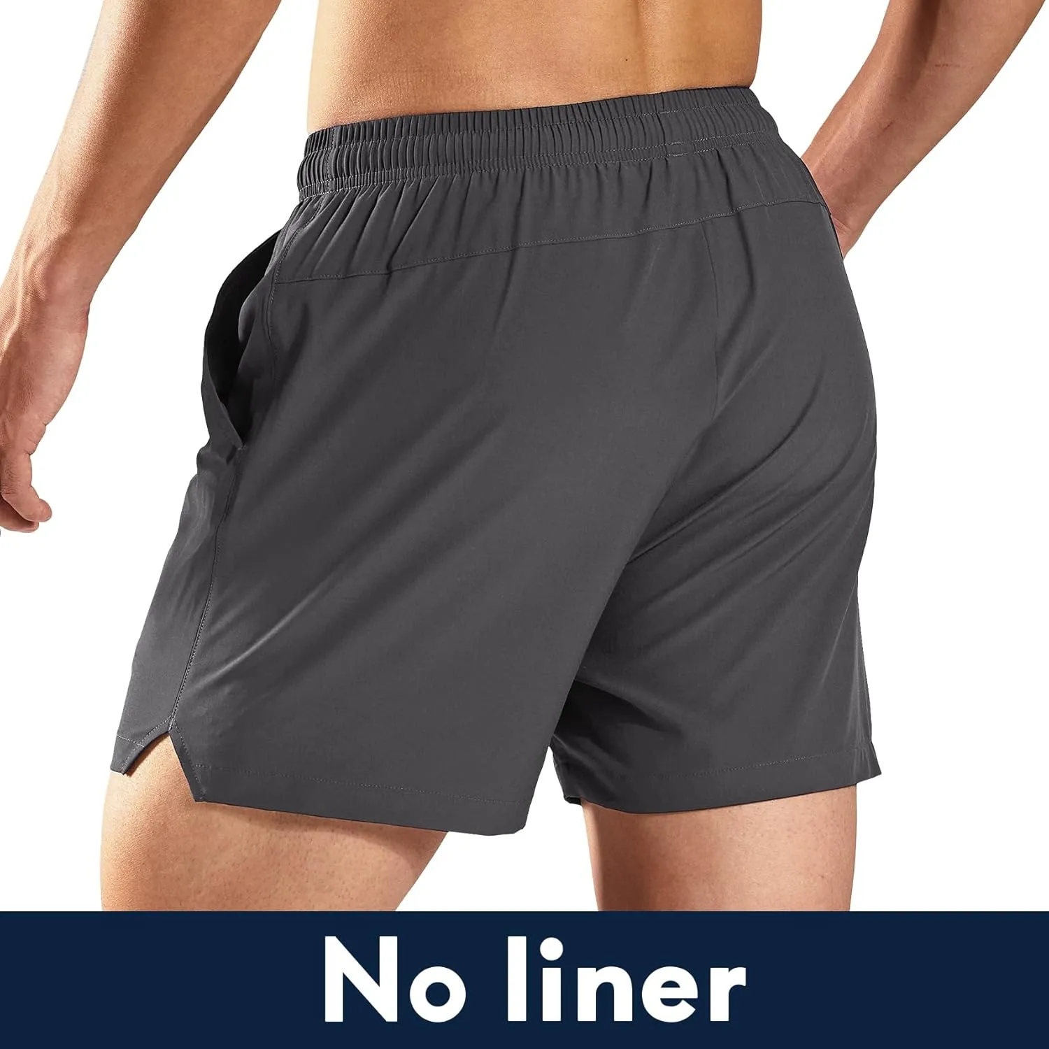 Haimont 5 Inch Mens Dry Fit Running Athletic Shorts with Pockets, Water Resistant Lightweight Quick Dry Gym Workout Shorts