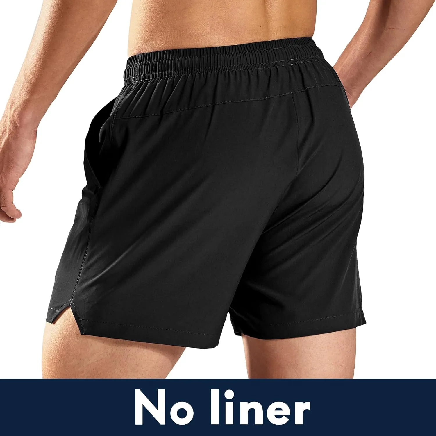 Haimont 5 Inch Mens Dry Fit Running Athletic Shorts with Pockets, Water Resistant Lightweight Quick Dry Gym Workout Shorts