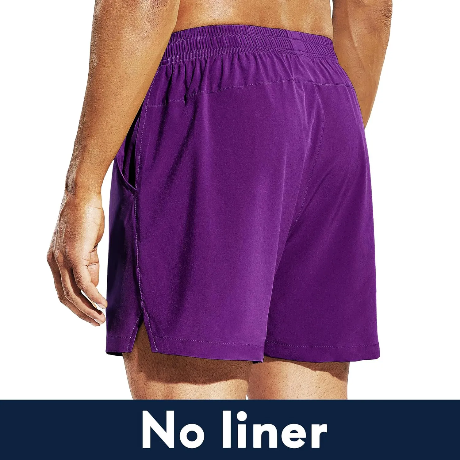 Haimont 5 Inch Mens Dry Fit Running Athletic Shorts with Pockets, Water Resistant Lightweight Quick Dry Gym Workout Shorts