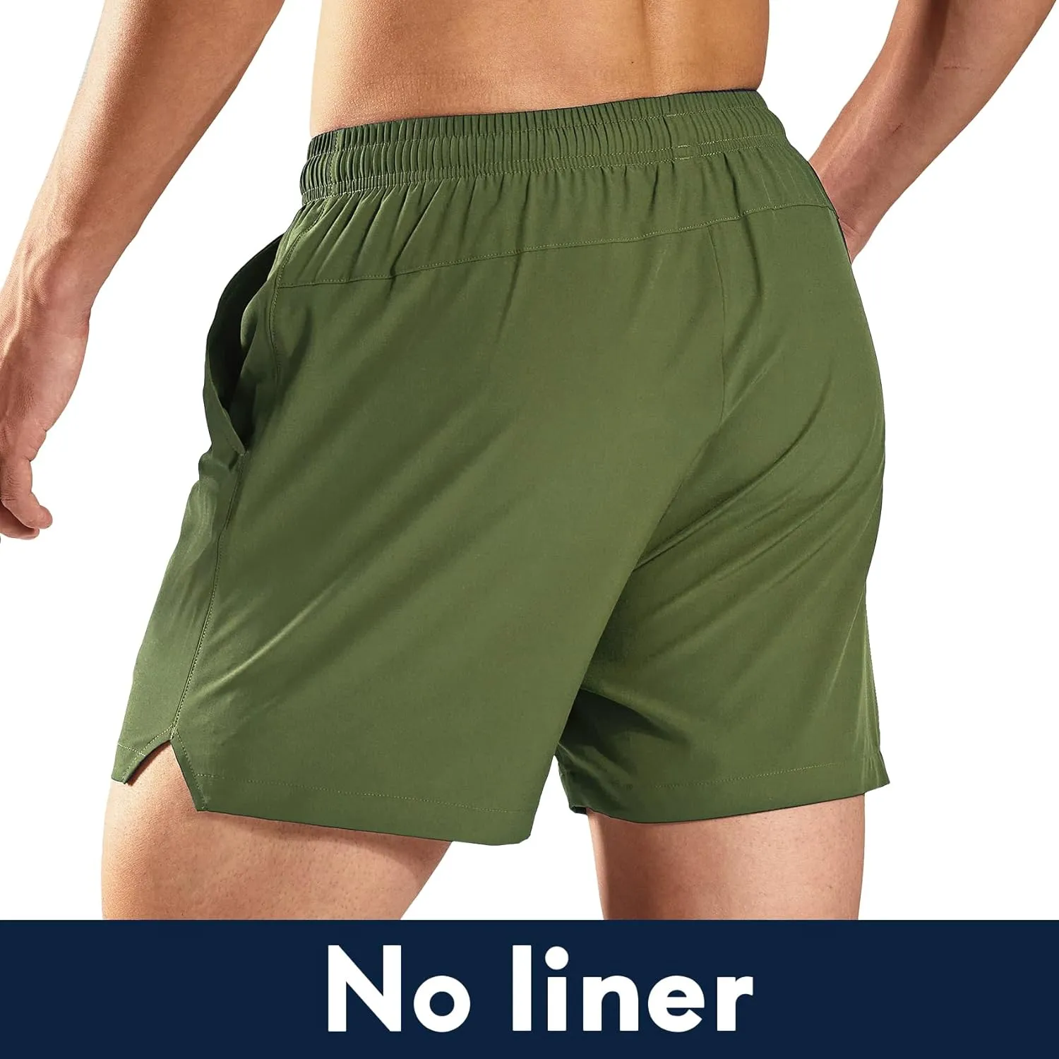 Haimont 5 Inch Mens Dry Fit Running Athletic Shorts with Pockets, Water Resistant Lightweight Quick Dry Gym Workout Shorts