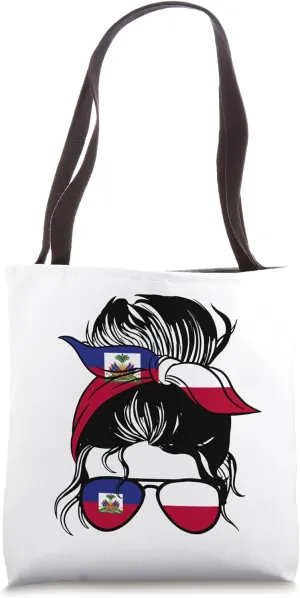 Half Haitian half Polish Mix Haiti and Poland Roots Tote Bag