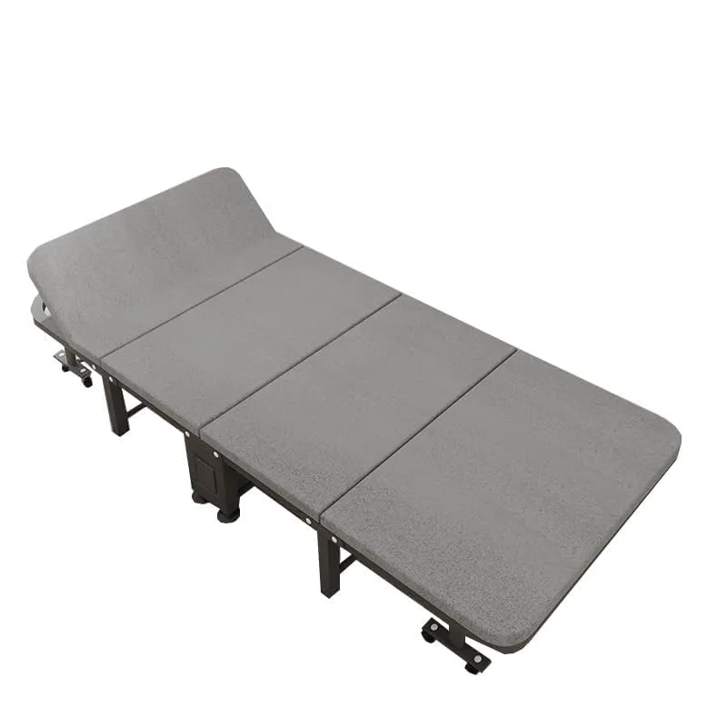 HAOWINS-PAN Four-fold Folding Bed Folding Chair Sofa Bed Sheets Human Folding Bed Folding Bed Office Camp Bed Single Bed