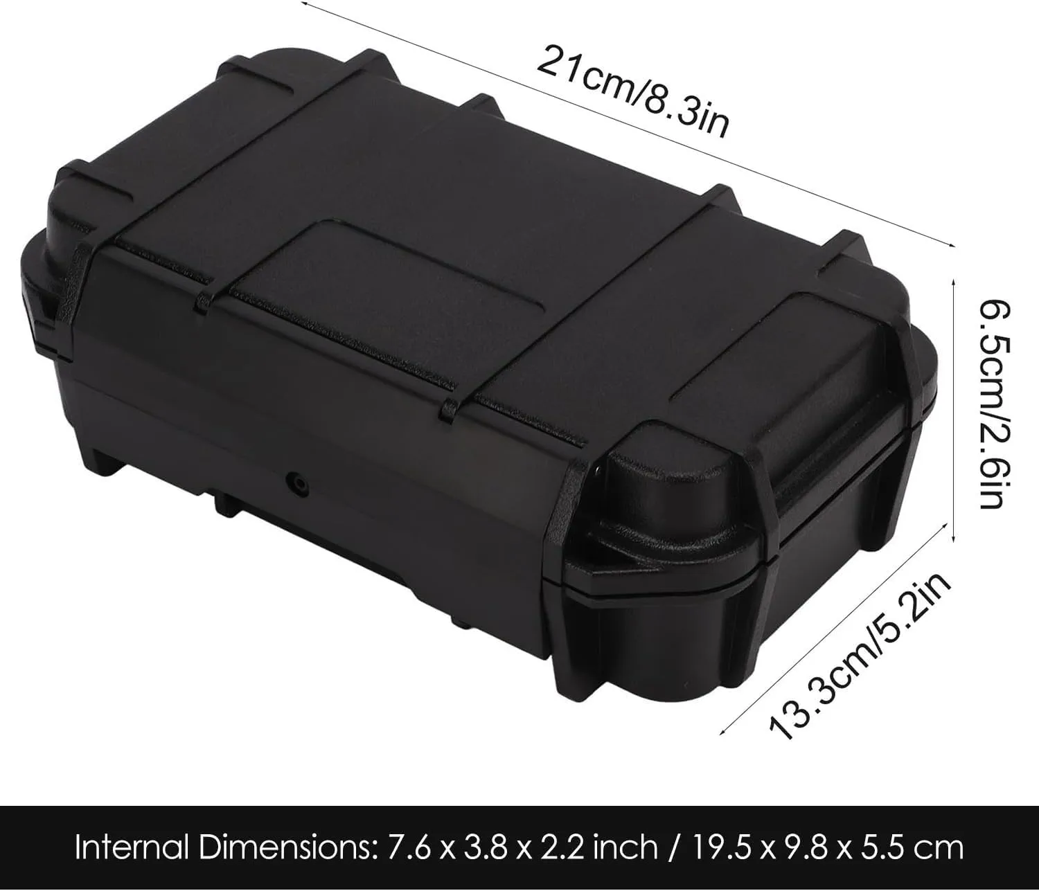 Hapivida Waterproof Dry Box Protective Case, 2Pcs Outdoor Waterproof Shockproof Boxs ABS Plastic Storage Tool Box for Camping, Fishing, Hiking, Water Sports