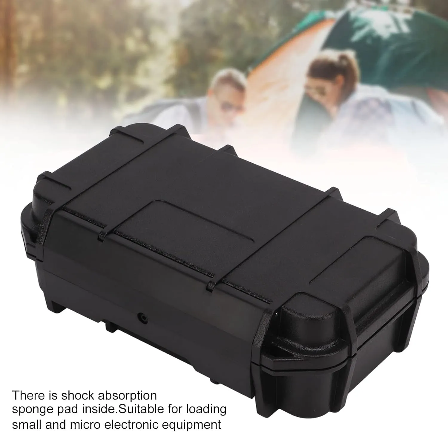 Hapivida Waterproof Dry Box Protective Case, 2Pcs Outdoor Waterproof Shockproof Boxs ABS Plastic Storage Tool Box for Camping, Fishing, Hiking, Water Sports