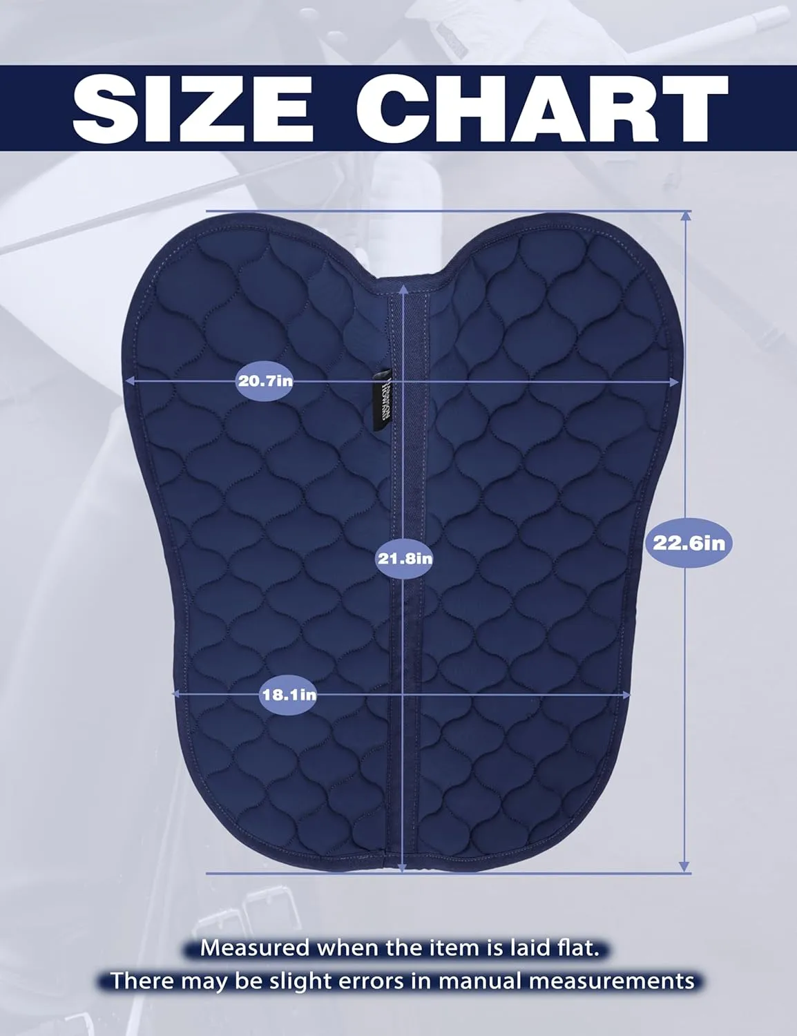 Harrison Howard Half Pad for Horse Riding Saddle Pad English Cushioning Saddle Pad Soft Breathable Pad for Horses