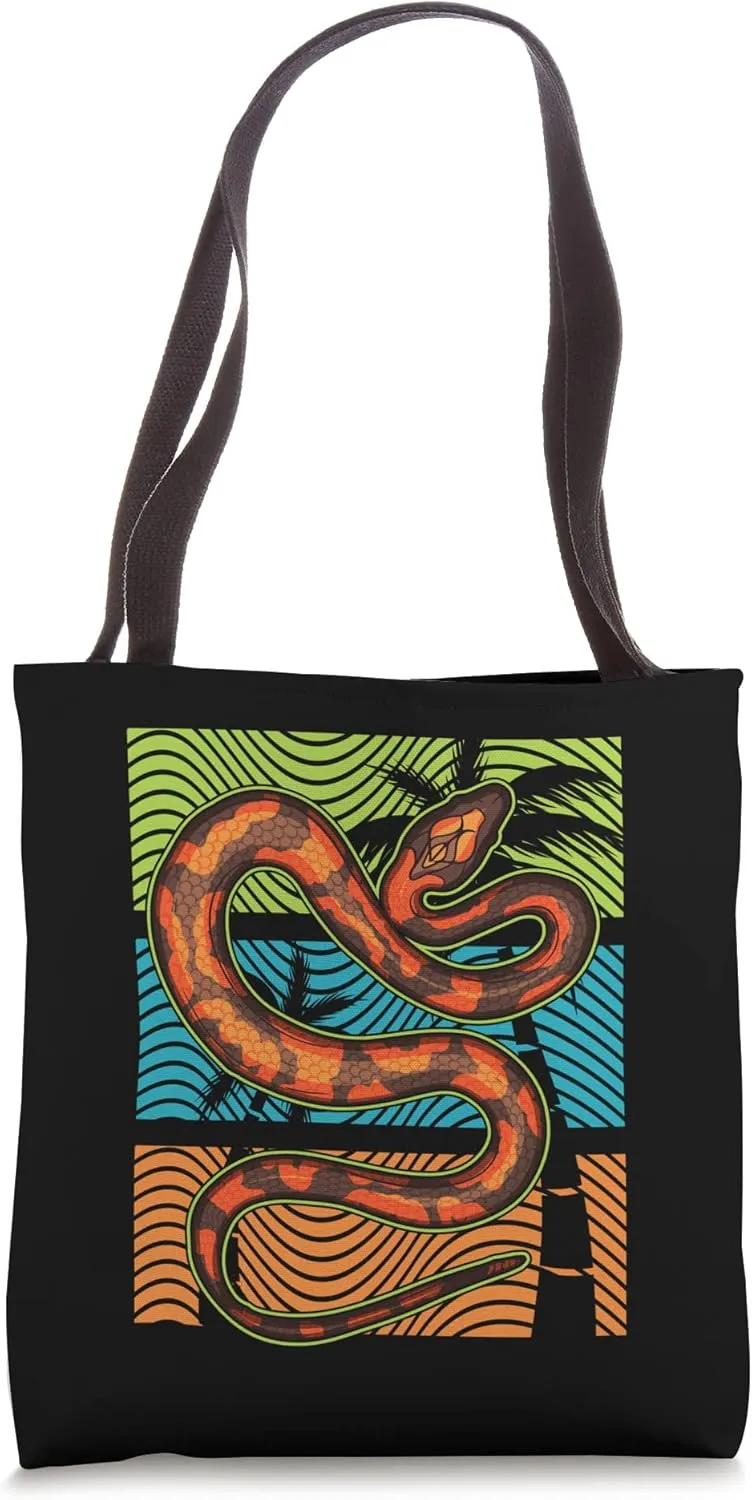 Hawaii Snake Retro Reptile Tote Bag