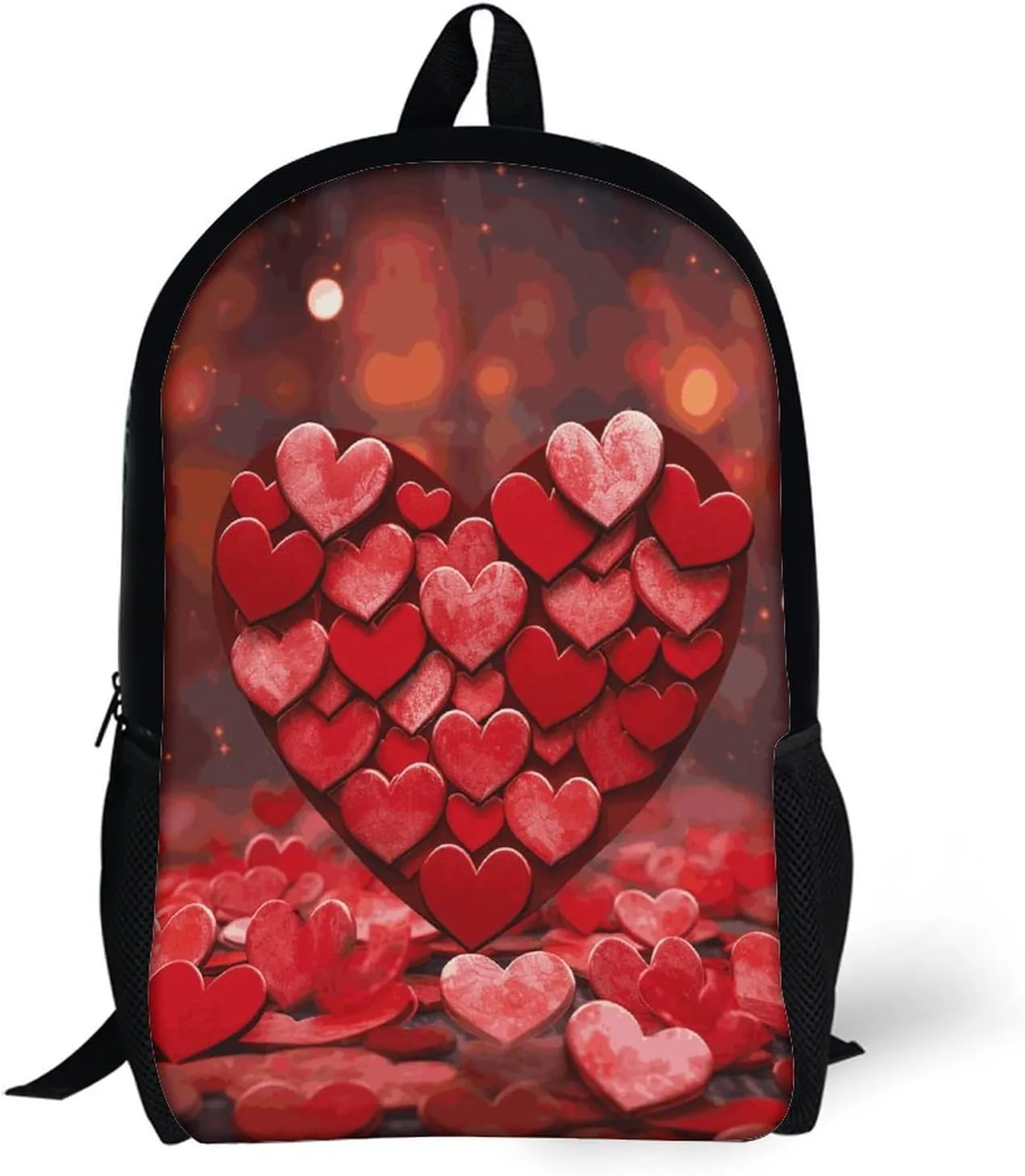 Hearts Love Backpack, Laptop Backpack for Men, 17 Inch Travel Hiking Daypack, Casual Backpack