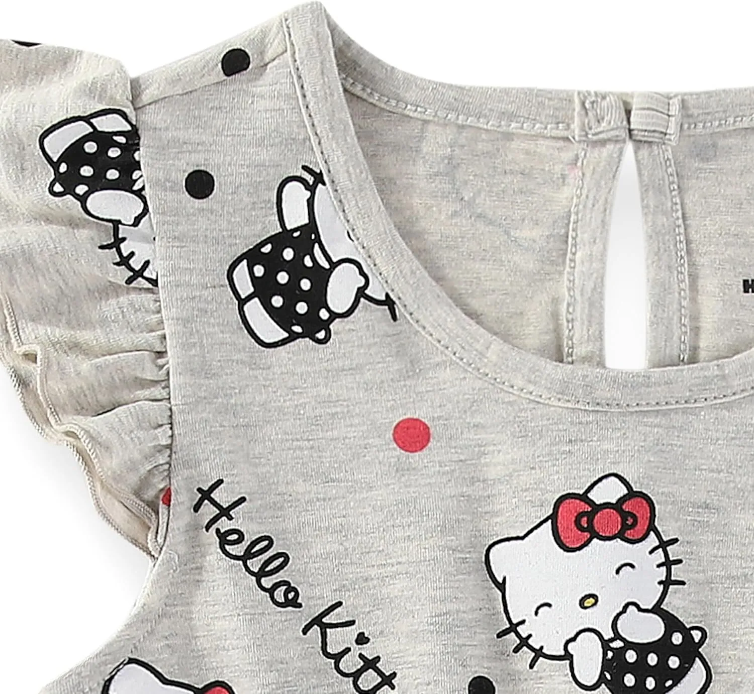 Hello Kitty Sanrio Girls 2 Pack Rompers for Toddlers and Big Kids