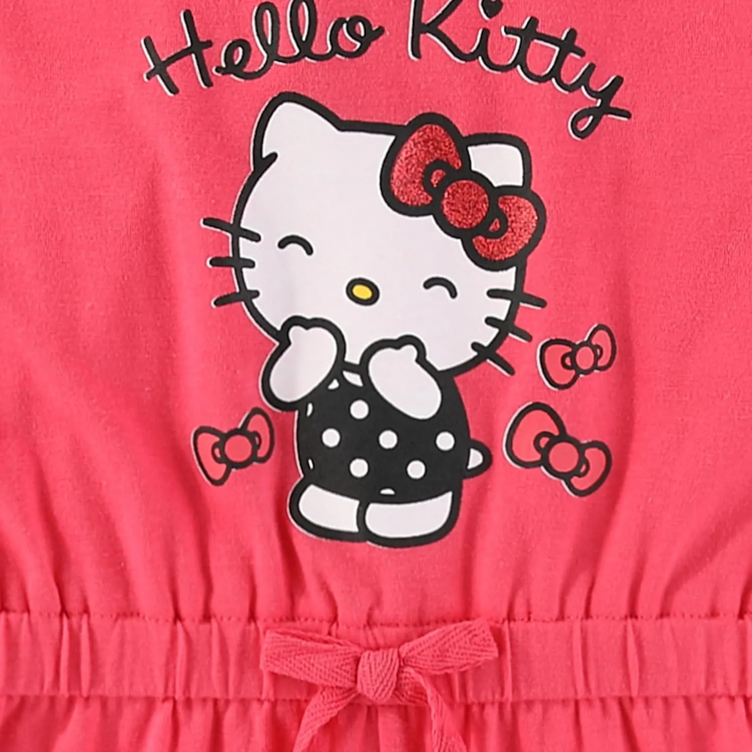 Hello Kitty Sanrio Girls 2 Pack Rompers for Toddlers and Big Kids