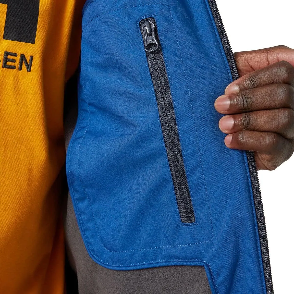 Helly Hansen Men's Crew Midlayer Fleece Lined Waterproof Windproof Rain Jacket
