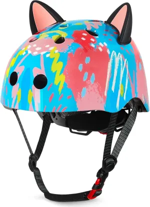 Helmet for Kids 8-14, Adjustable Kids Bike Helmet with DIY Cat Ears for Girls Youth for Skateboard Scooter Cycling Roller Skating
