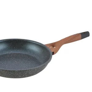 Herzberg HG-6032FP; Marble coating fry pan with soft touch handle 32cm