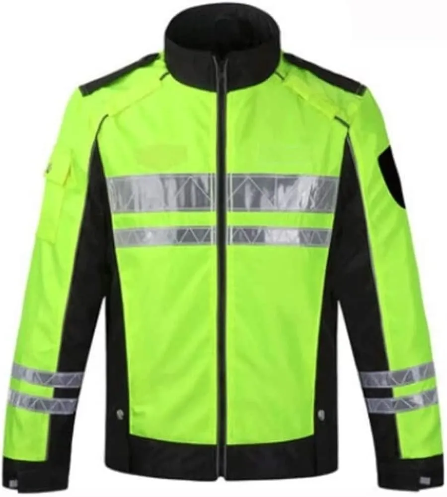 Hi Vis Vests, Cycling Reflective Suit, Safety Jacket Waterproof Reflective High Visibility Reflective Safety Vest