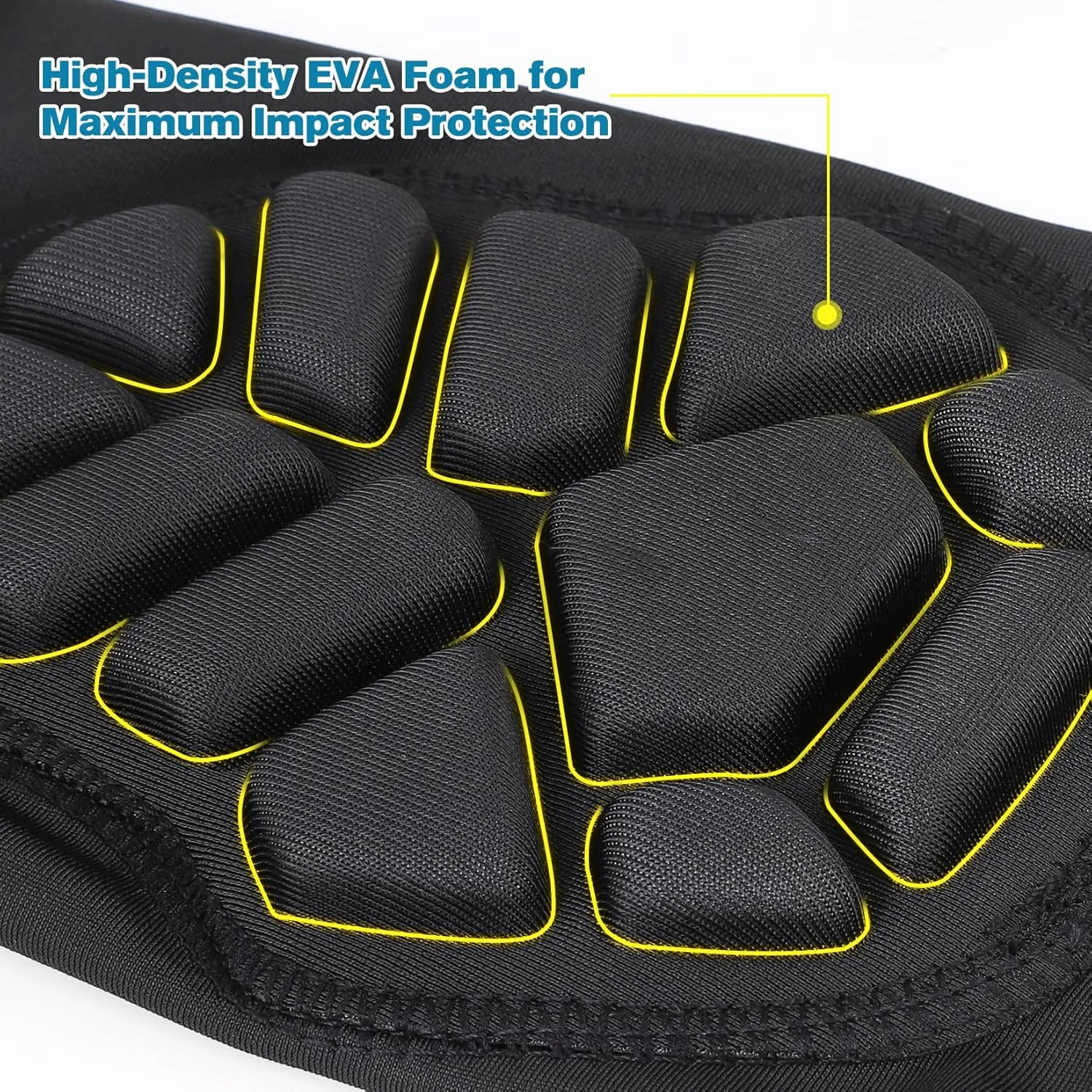 High-Density EVA Foam Padded Knee Calf Pads -Gym Knee Protectors, Non-Slip Sports Knee Guards for Running, Basketball, Fitness, and Workout for Men Women