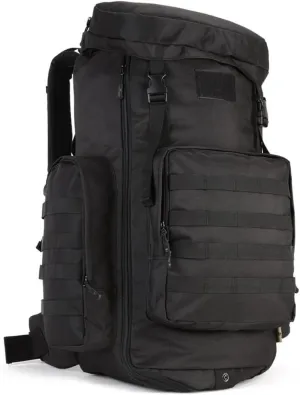Hiking Backpack 70L Large 85L Tactical Backpack MOLLE Military Trekking Rucksack Black
