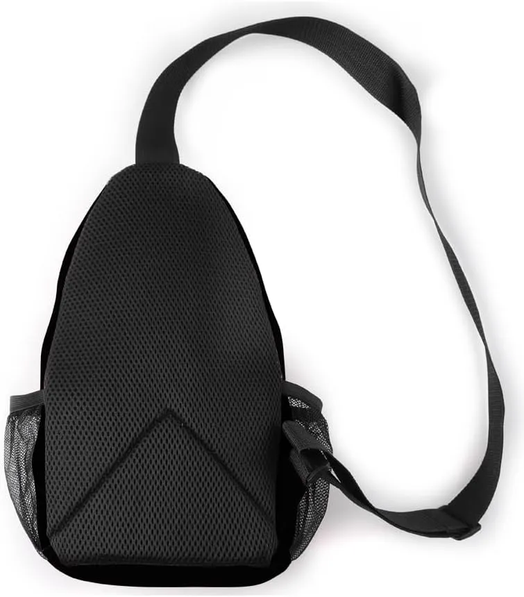 Hollow Knight Merch Women Men Multipurpose Bag Cosplay Backpack Casual Fashion Daypack (Black-Chest bag)