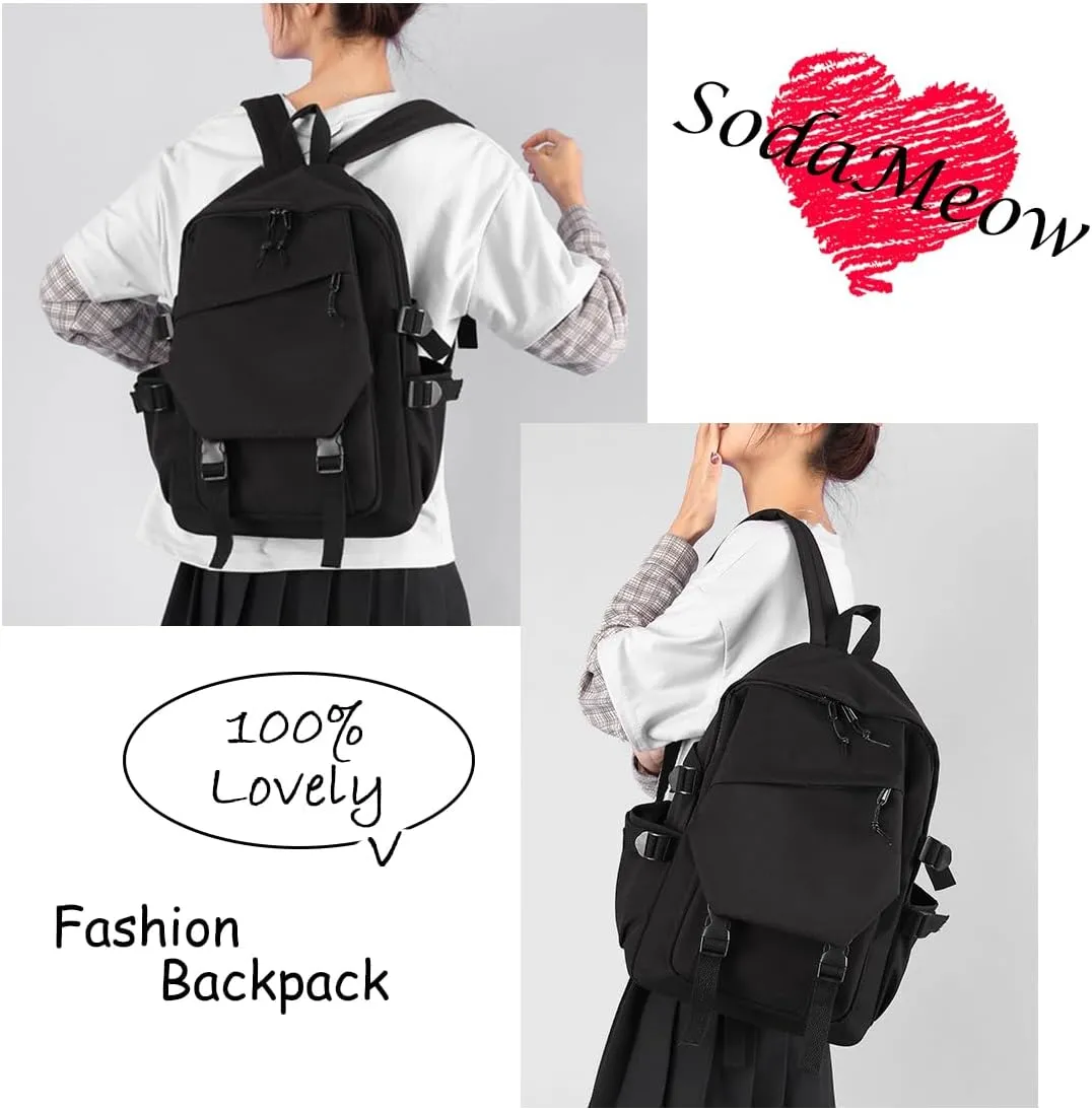 Honkai Star Rail Backpack Women Men Unisex Robin Rucksack Firefly Black Bag HSR Kawaii Anime Backpack (Black-Blade)