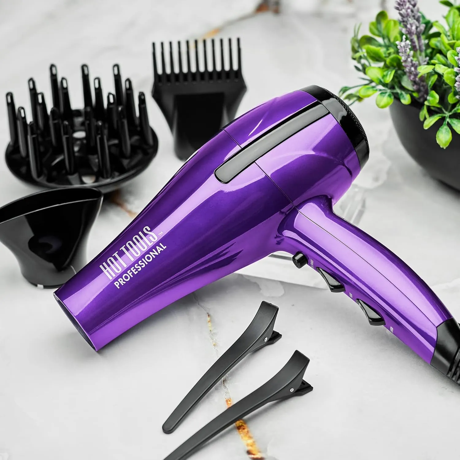 Hot Tools Pro Artist 1875W Turbo Ceramic   Ionic Hair Dryer | Fast Dry, Lightweight
