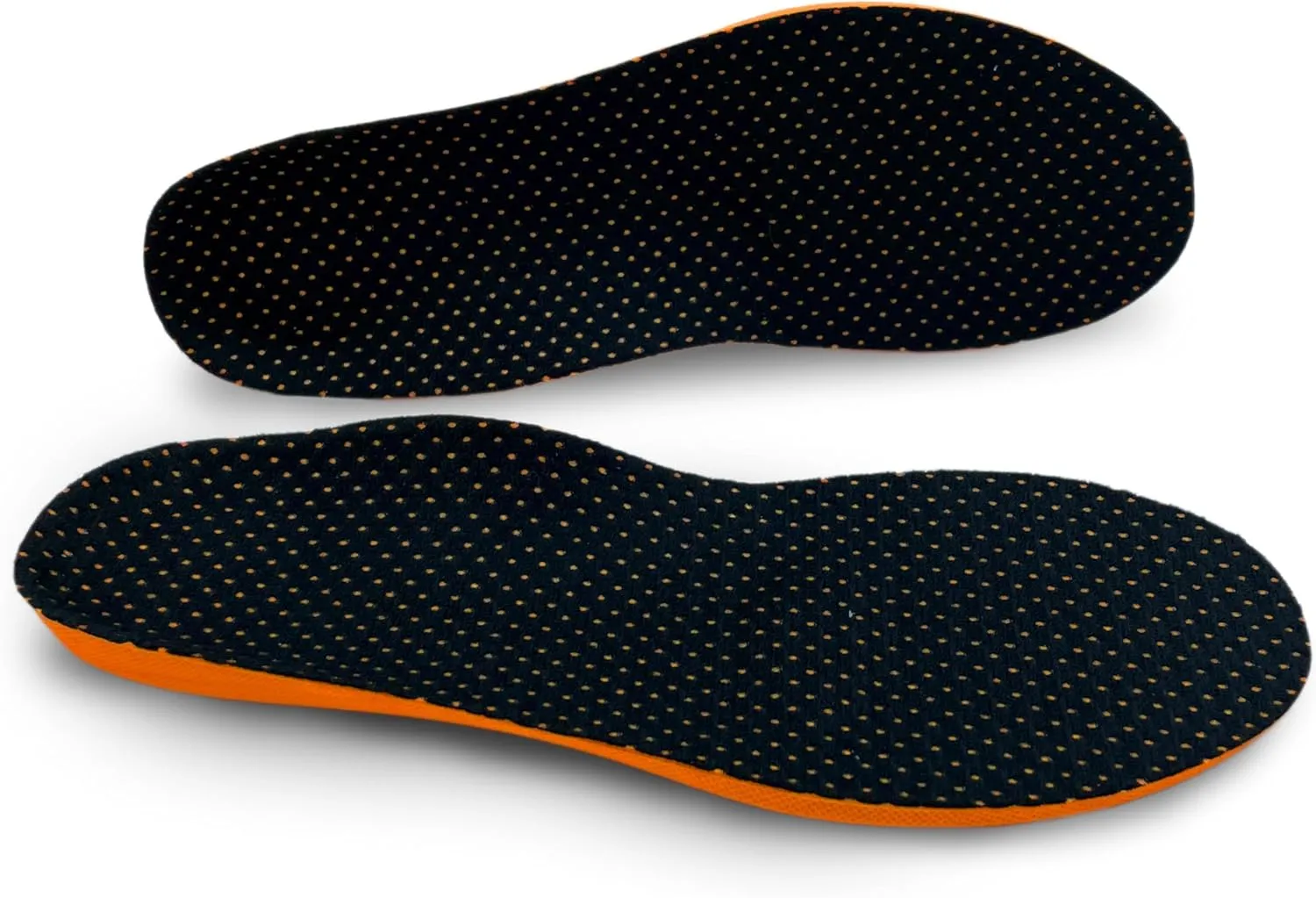 HUHV HEALIUM Pod Tech Recovery Unisex Insoles - Black/Orange Boost, Men's 8 / Women's 10
