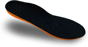 HUHV HEALIUM Pod Tech Recovery Unisex Insoles - Black/Orange Boost, Men's 8 / Women's 10