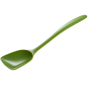 Hutzler 11-Inch Flat-Front Melamine Spoon, BPA-Free Heat Resistant Serving Spoon