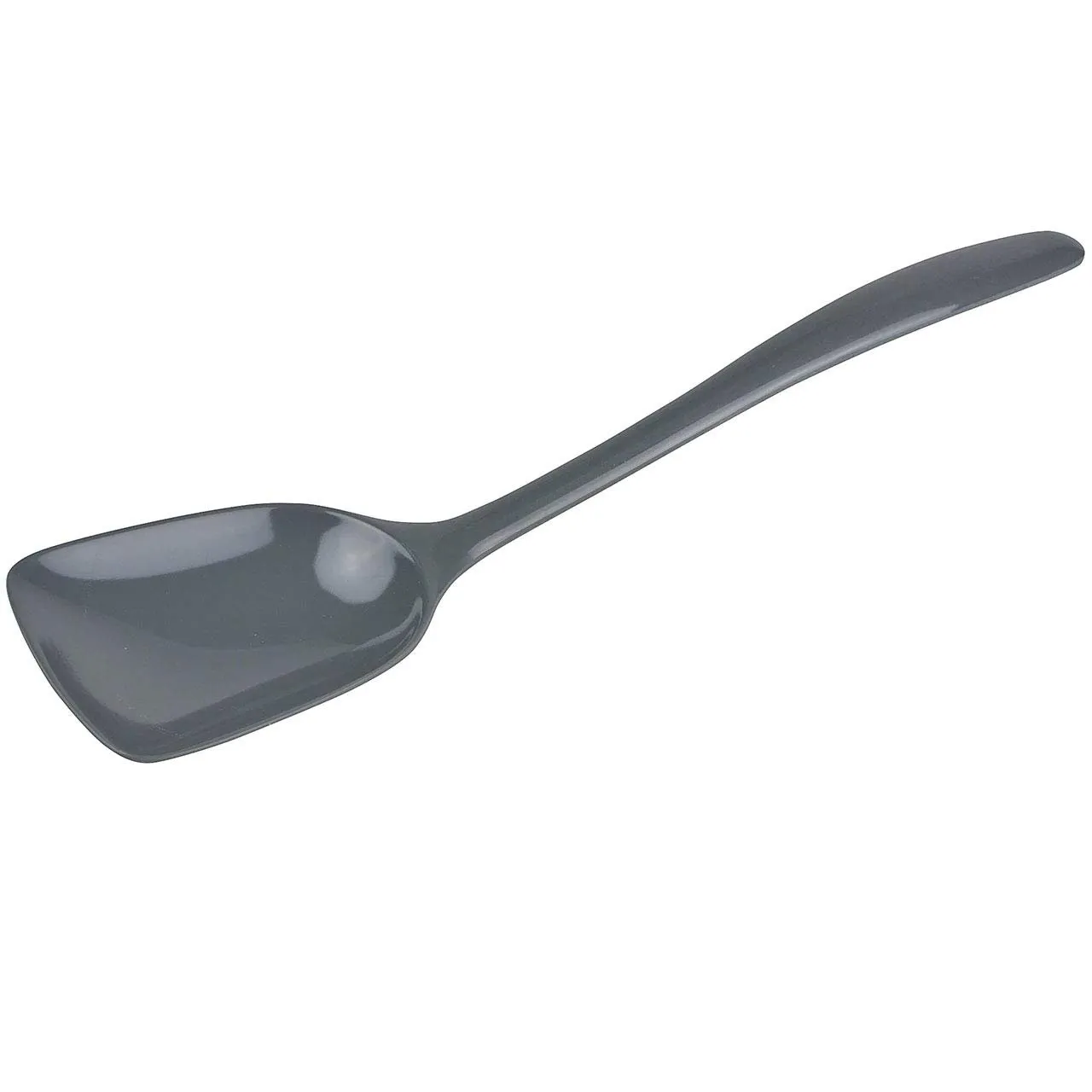 Hutzler 11-Inch Flat-Front Melamine Spoon, BPA-Free Heat Resistant Serving Spoon