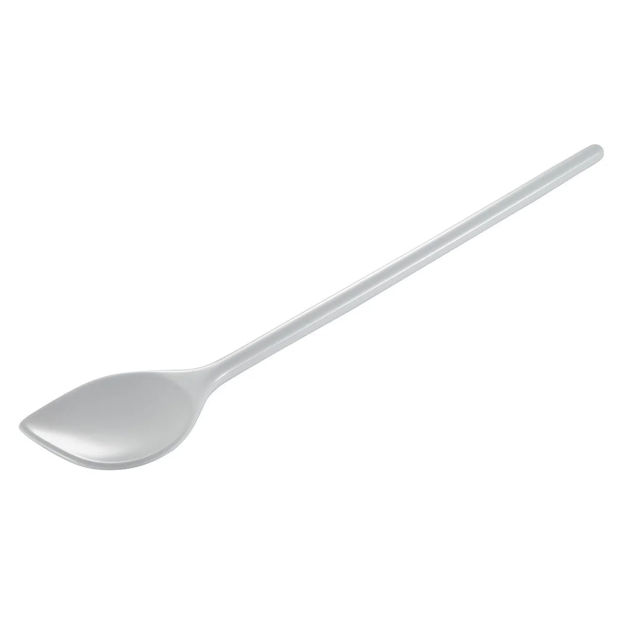 Hutzler 12-inch Long Melamine Corner Mixing Spoon - White