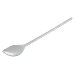 Hutzler 12-inch Long Melamine Corner Mixing Spoon - White