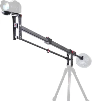 IFOOTAGE 85 inches Carbon Fiber Camera Mini Jib Crane M1 III (Hold up to 33lbs) Foldable and Extendable Jib Arm with 1/4 & 3/8 inch Quick Release Plate
