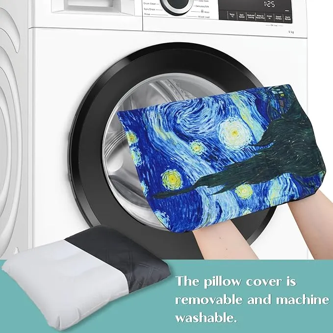 Inflatable Camping Pillow, Patterned Travel Backpacking Pillow, Lightweight & Portable Hiking Beach Pillow, Travel Camping Essential Accessories for Adult & Kids