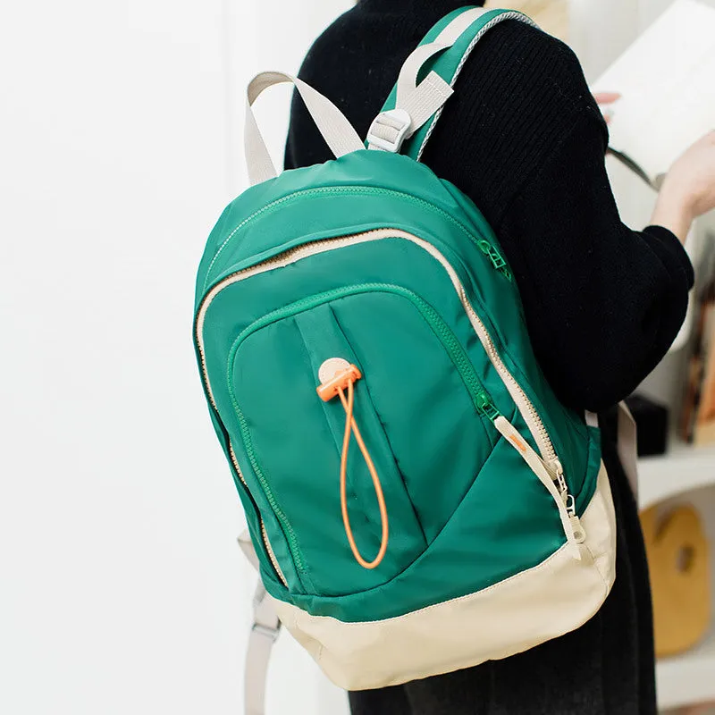Japanese Lotte Authentic Backpack Nylon Cloth Fashion Student Female Large Capacity Lightweight Travel Bag