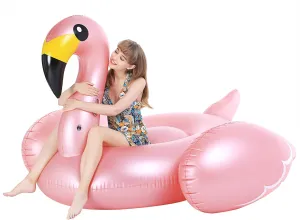 Jasonwell Giant Inflatable Flamingo Pool Float with Fast Valves Summer Beach Swimming Pool Floatie Lounge Floating Raft Outdoor Party Decorations Toys for Adults Kids (XXXL)