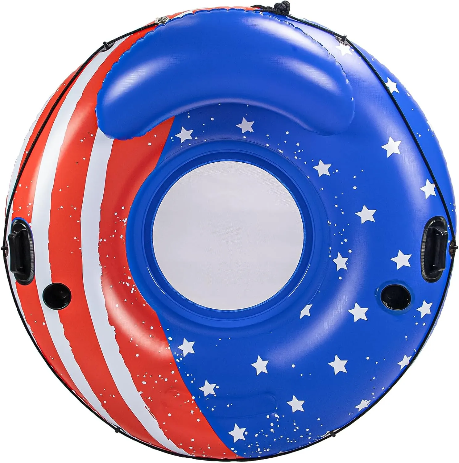 JOSEN River Floats for Adults Heavy Duty 350lb, XL River Tubes for Floating - 53" Large Pool Floats Adult with 2 Cup Holders, Inflatable Floating Tube, River Run Tube Lake Water Tubes