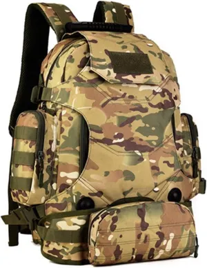 Jungle Leopard 40L Travel Rucksack Tsctical Backpack Army Molle Outdoor Sport Bag Men Camping Hiking Military (Color : S427-40L-CP)