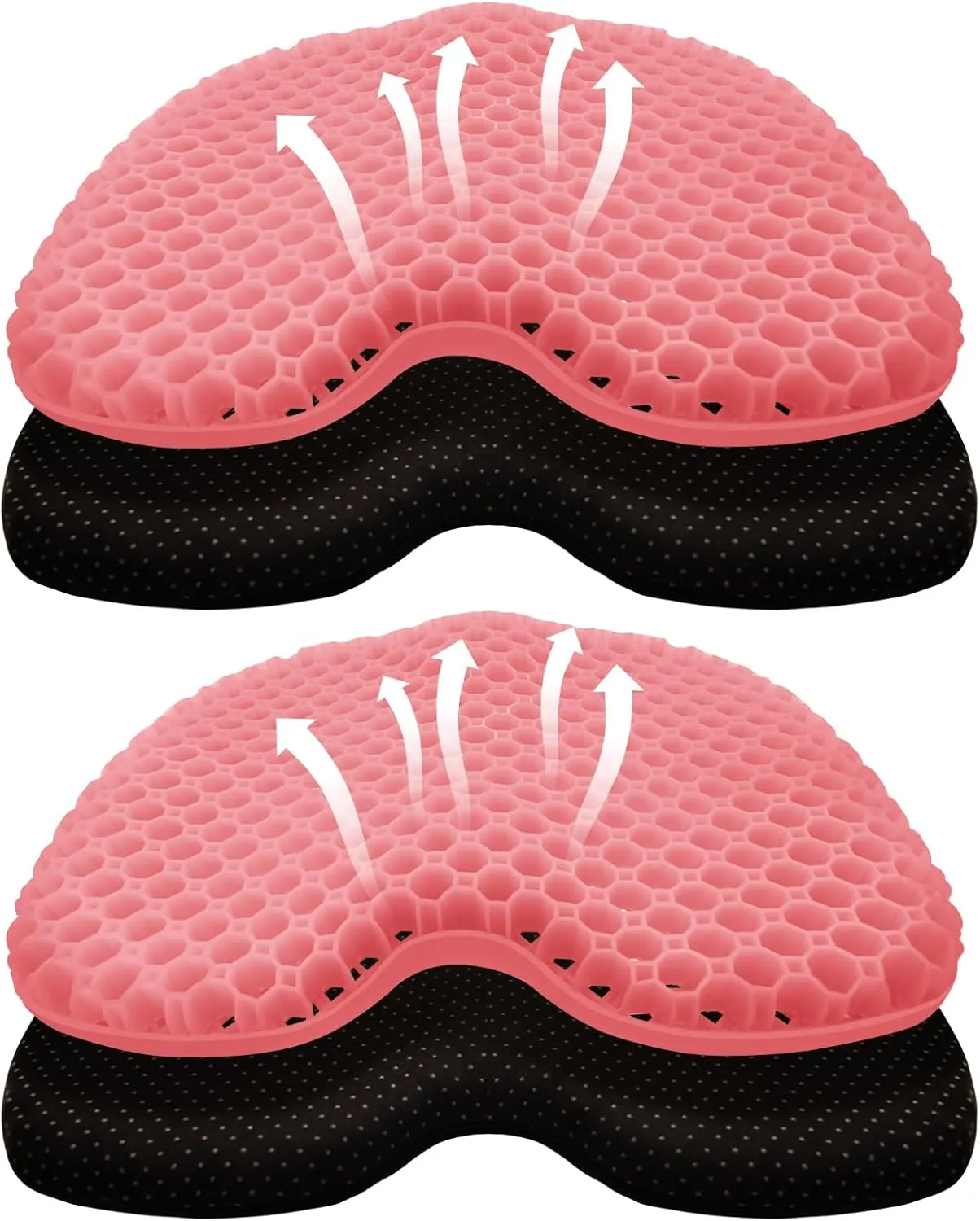 Kayak Seat Cushion, Thicken Anti Slip Waterproof Gel Kayak Seat, Portable Canoe Rowing Rubber Dinghy Pad for Stadium Sit in Kayak Inflatable Fishing Kayak Canoe Kayak Accessories