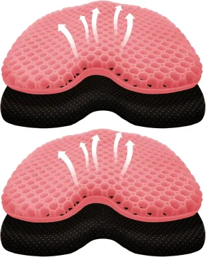 Kayak Seat Cushion, Thicken Anti Slip Waterproof Gel Kayak Seat, Portable Canoe Rowing Rubber Dinghy Pad for Stadium Sit in Kayak Inflatable Fishing Kayak Canoe Kayak Accessories