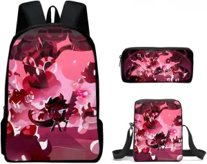 Kids Shadow Milk Cookie Backpack Shoulder Bag Pencil Case 3PCS Set -The Best Gift for Shadow Milk Cookie Fans (C20,3PCS)