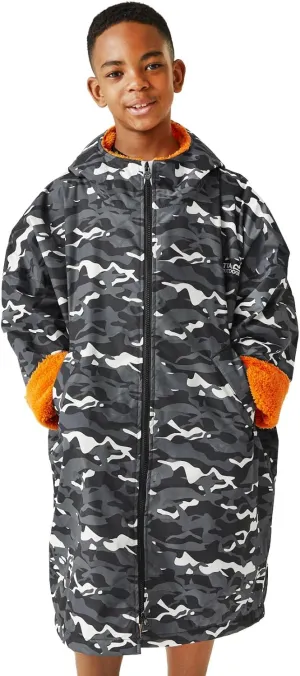 Kids Spirit Of Adventure Changing Robe - Black Camo - 9-13 Yrs