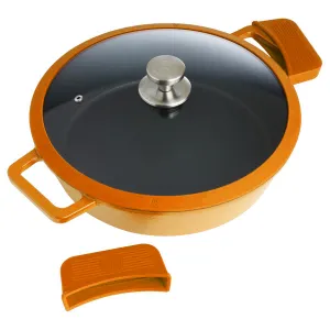 Kitchen HQ 4.5-Quart Cast Iron Nonstick Braiser Refurbished
