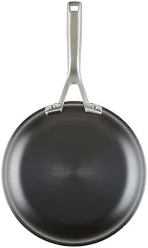 KitchenAid NITRO Carbon Steel Frying Pan, Stainless Steel Handle, Compatible with All Cooktops, Skillet (8.5 Inch), Black