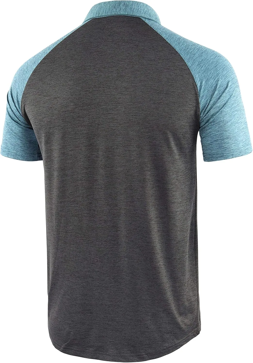 KNQR Mens Performance Lightweight Soft Quick Dry Athletic Workout Running Hiking Golf Polo T Shirts