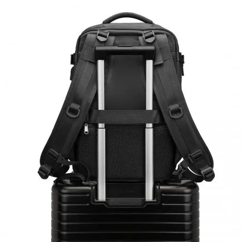 Kono Multifunctional Breathable Travel Backpack With USB Charging Port And Separate Shoe Compartment - Black
